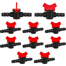    КАПКОВЪРВИТЕЛЕН ВЕНТИЛ ТАПА ЗА МАРКУЧ 16 мм АКСЕСОАРИ ЗА НАПОЯВАНЕ 10 броя