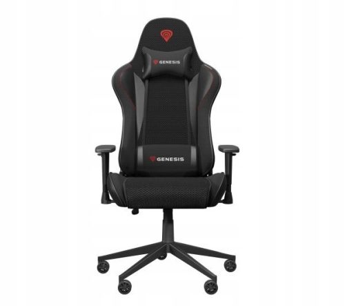  Геймърски стол Genesis Nitro 440 G2, черен и сив плат