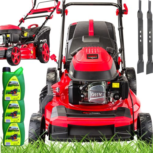  Бензинова косачка RED TECHNIC с кош, обем 173 cm³. кош 60 л, ширина на косене 51 см