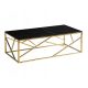 Правоъгълна пейка Signal Glamour 120 x 60 x 40 см черна