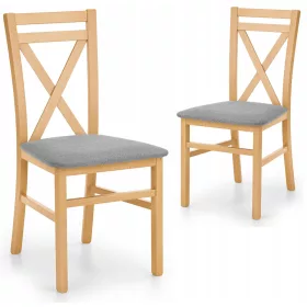    Стол Halmar, дамаска, нюанси на сивото, 1 бр.