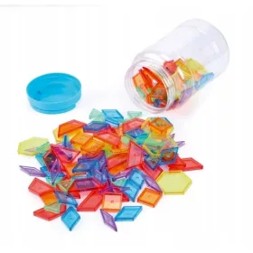    Комплект от 140 прозрачни, цветни фигури EMPIS