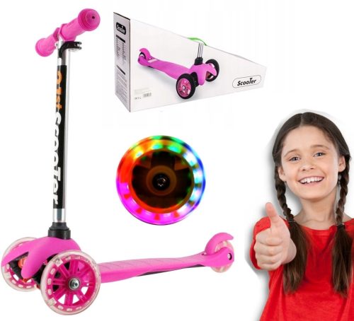  Тротинетка триколка Tobbi Toys BALANCE SCOOTER Син, Оранжев, Розов, Зелен