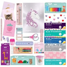    Голям XXL ученически комплект за момичета, клас 1-3