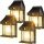  Q-LIGHT градинска стенна лампа черна, вграден 3 W LED източник
