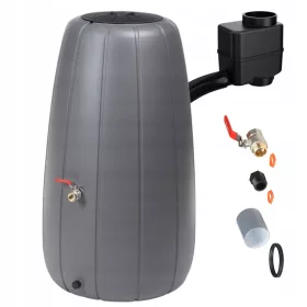    Резервоар за дъждовна вода 200 л 104 х 60 см сив