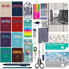    Ученическо бельо, голям ученически комплект, XXL, 4-8 клас, универсален интерпринт