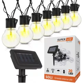  SuperLED 550 cm соларна нишка, черна