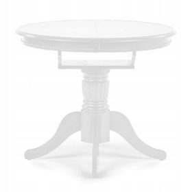    Халмар кръгла кухненска маса, бяла, 90 х 90 х 75 см