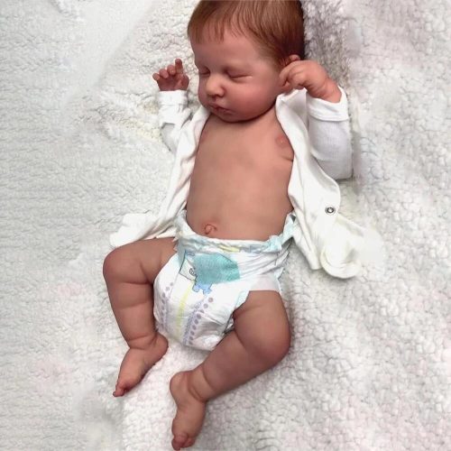  46 см LouLou Bebe Reborn Boy Силиконова винилова ръчно изработена реалистична кукла КУКЛА