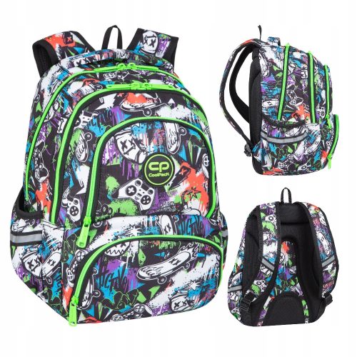  Ученическа раница с много отделения CoolPack, многоцветна, 24г