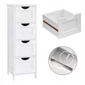  Шкаф за баня Songmics бял 30x30x82 см