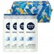  NIVEA MEN SENSITIVE Мъжки душ гел за измиване 500мл х4 + Козметична чантичка