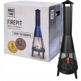    ГРАДИНСКА КАМИНА ГРАДИНСКА КАМИНА ЗА ТЕРАСА 35x110см ТОПЛОУСТОЙЧИВА СТОМАНА