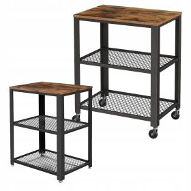    Songmics Vasagle правоъгълна маса 60 x 40 x 77,5 см нюанси на кафяво