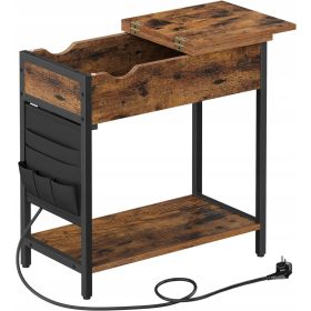    Правоъгълна конзола Songmics Vasagle 60 x 31,5 x 60 см нюанси на кафяво