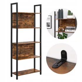    Songmics HILLS025B01 рафт 62 cm x 165 cm x 24 cm нюанси на кафяво