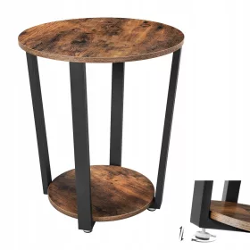    Маса Vasagle LET57X, нюанси на кафяво, 50x50x57 см