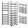  Шкаф за обувки Songmics 45 x 174 x 30 см черен