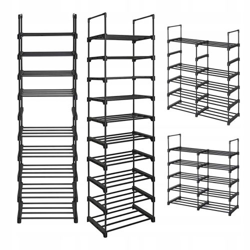  Шкаф за обувки Songmics 45 x 174 x 30 см черен