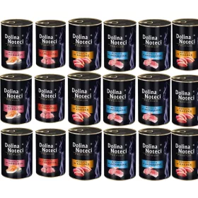    Dolina Noteci Premium мокра храна за котки, микс от 4 вкуса, без зърно, 18 x 400