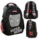 Ученическа раница BeUniq Spiderman с множество отделения, черна