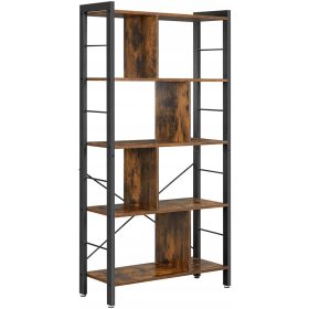    Songmics LOFT рафт 74 cm x 154 cm x 30 cm нюанси на кафяво