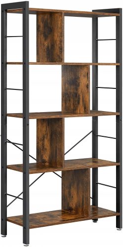  Songmics LOFT рафт 74 cm x 154 cm x 30 cm нюанси на кафяво