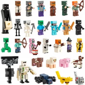    MINECRAFT ФИГУРКИ PIXEL GAME TOYS КОМПЛЕКТ 29 БР