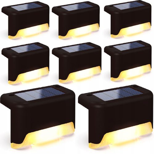  Соларна лампа Lumiled, черна, 4,5 см, 8 бр.