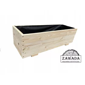    Саксия ZAWADA 120 см х 38 х 33 см естествено дърво
