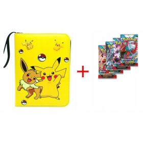    АЛБУМ БИНДЕР ЗА POKEMON КАРТИ ЗА 400 КАРТИ + БЕЗПЛАТНИ КАРТИ