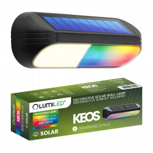 Фасадна лампа Lumiled 0 lm, соларна