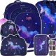  Ученическа раница Starpak с много отделения Shades of purple, Shades of blue, Shades of pink, Multicolor + 3 други продукта