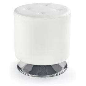  Халмар бял тапициран пуф