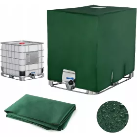    Резервоар за дъждовна вода 1000 л 116 х 100 см черен