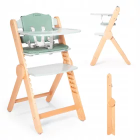    Дървено сгъваемо столче за хранене Drömmer, кафява поставка за крака