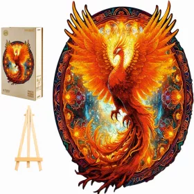   ГОЛЯМ ДЪРВЕН ПЪЗЕЛ 300 ЧАСТИ FENIX MANDALA В ДЪРВЕНА КУТИЯ