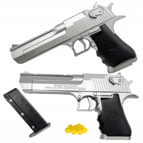    DESERT EAGLE SILVER ASG РЕПЛИКА НА ПИСТОЛЕТ С САЧКА