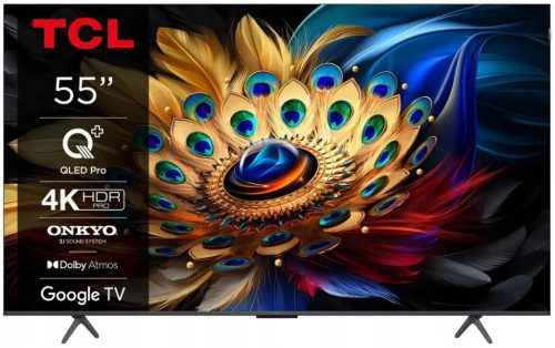  QLED TV 55'' TCL 55C655 UHD 4K 3840 x 2160 Google TV