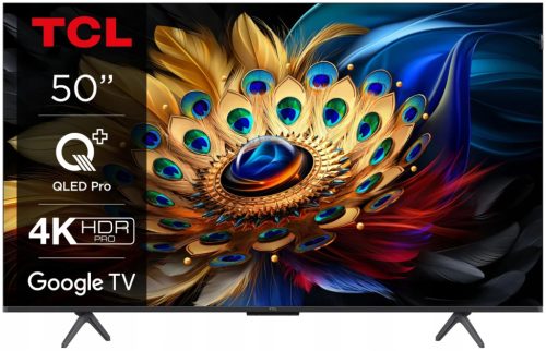  TCL 50C655 50" 4K UHD QLED телевизор, черен