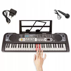    Клавиатура Organ MQ-6119L за обучение на свирене 61 клавиша Микрофон Захранване ORGANKI