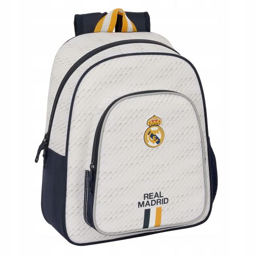  Ученическа раница Real Madrid Safta с едно отделение, бяла
