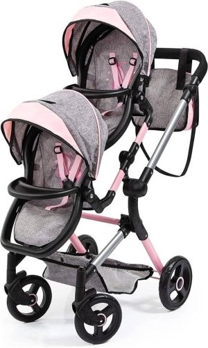  Дълбока количка за кукли Bayer Design TWIN NEO