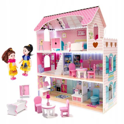  Къща за кукли RECREO Wooden Dollhouses 70 см