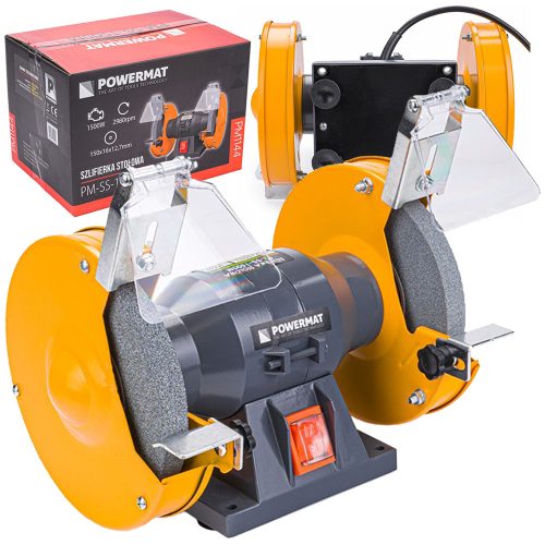  Настолна шлайфмашина Powermat PM-SS-1500M 150 мм