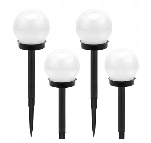  Соларен пендел SOLAR GARDEN BALL LAMP WHITE 10 см бял 37 см 2 бр.