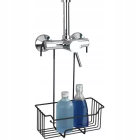    Wenko Caddy 24525100 окачен душ рафт, черен