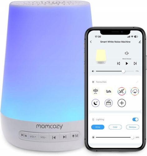  Нощна лампа Momcozy бяла
