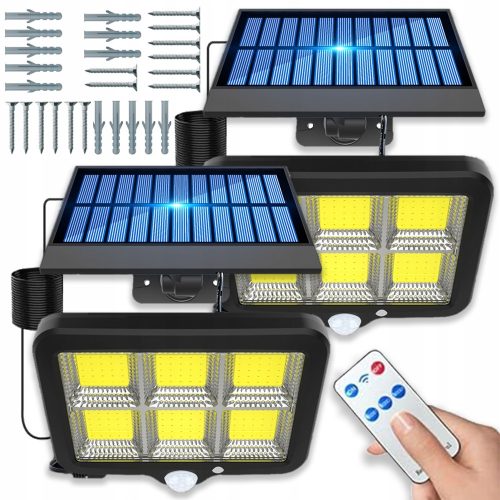  Улична лампа СОЛАРНА ЛАМПА СЪС СЕНЗОР ЗА ЗДРЪК LED 120 W 1200 lm соларна